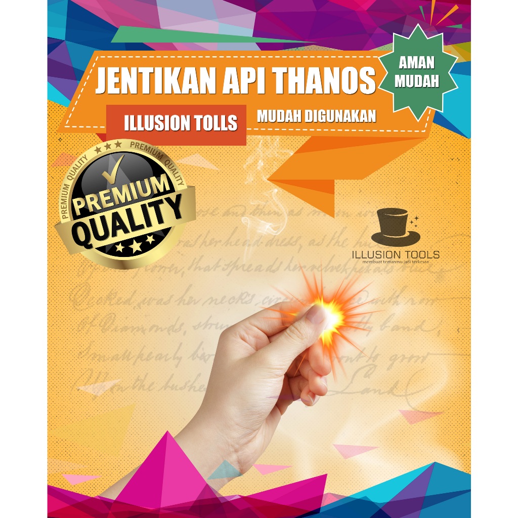 Alat Sulap JENTIKAN JARI THANOS (Jentikan Api ) Mudah digunkan aman cocok untuk atraksi dan GAME