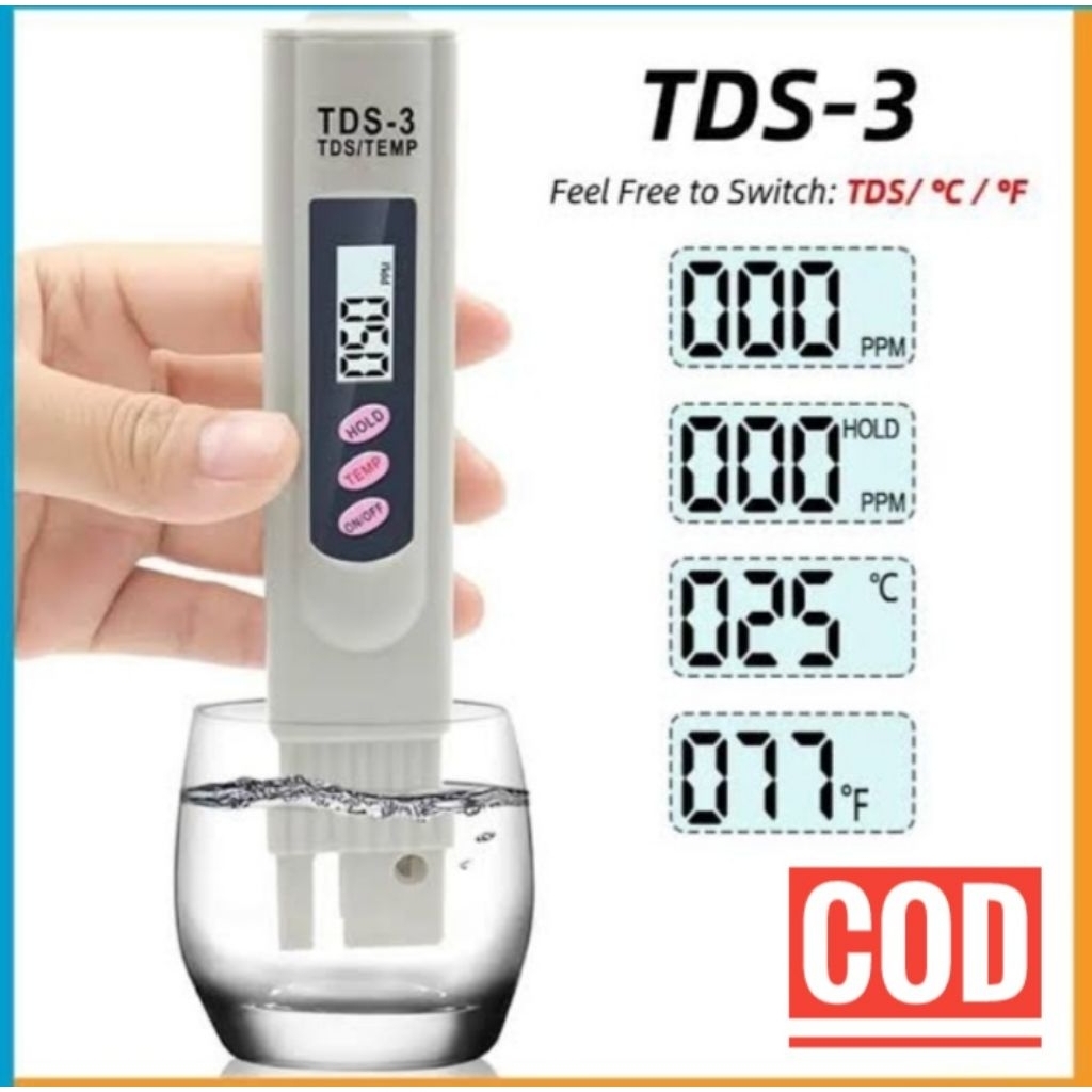 TDS METER ALAT UKUR PPM HIDROPONIK ORIGINAL
