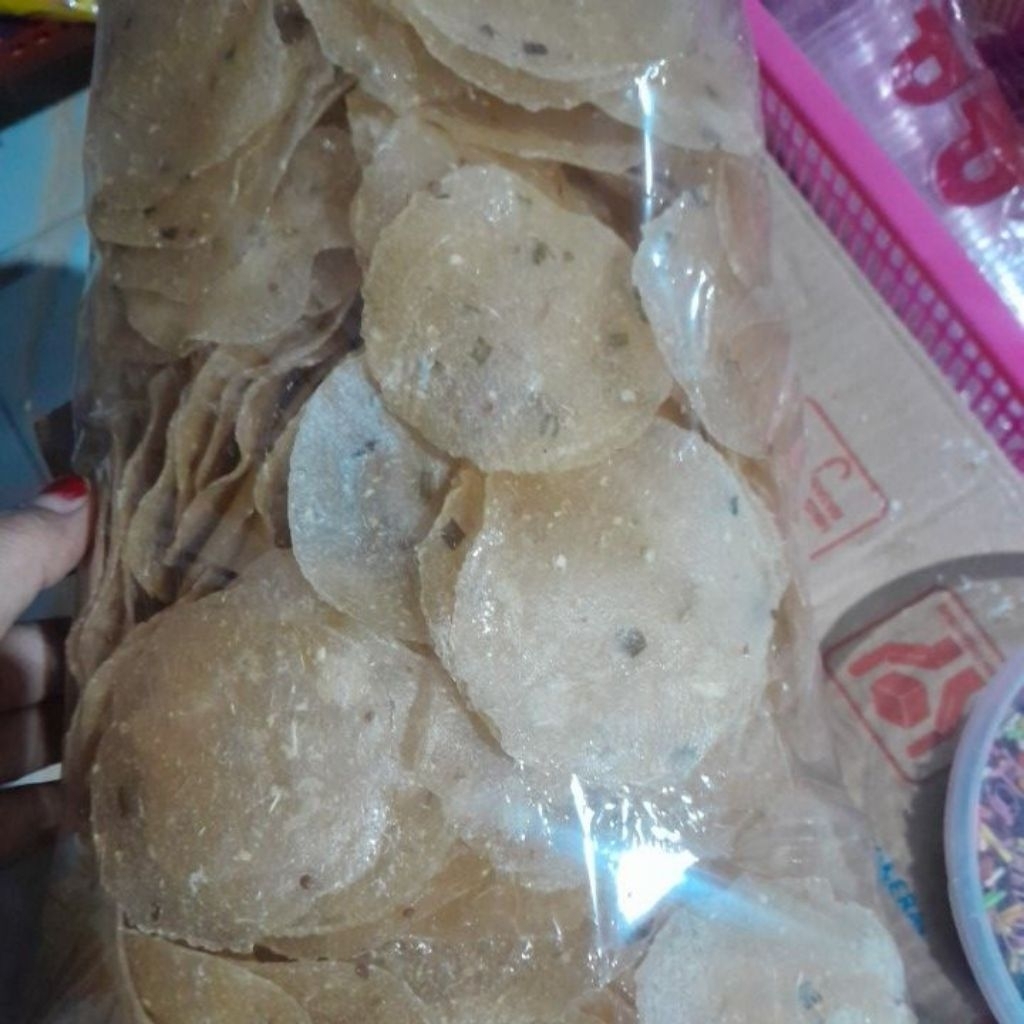 

Kerupuk telo home made