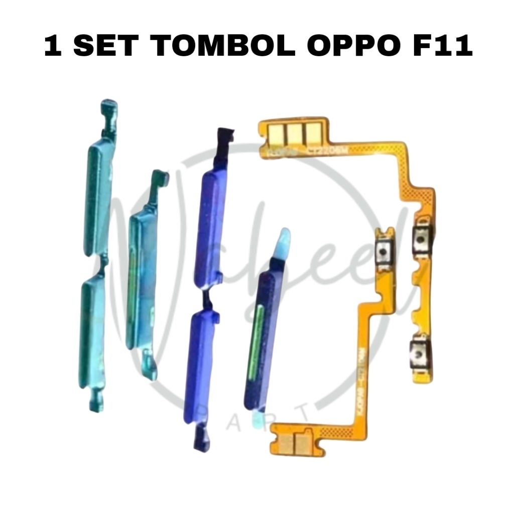 1 SET TOMBOL VOLUME ON OFF + FLEXIBEL VOLUME ON OFF HP OPPO F11