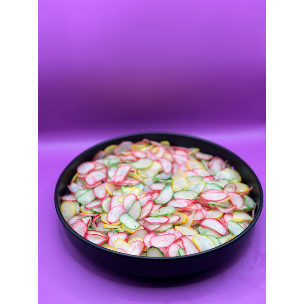 

kerupuk bawang warna warni cap RJ