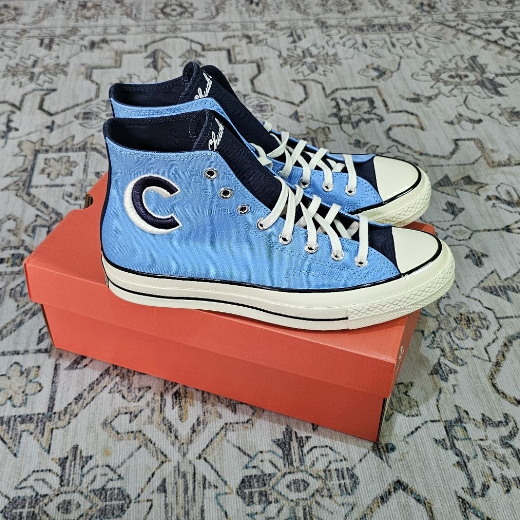 Converse Chuck Taylor All Star 70s High Letterman C Light Blue (ORIGINAL BNIB RESMI CONVERSEINDO / P