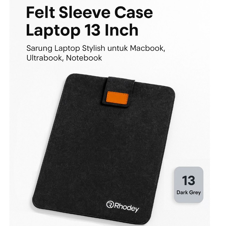 Sleeve Case Felt Laptop 13 Inch – Sarung