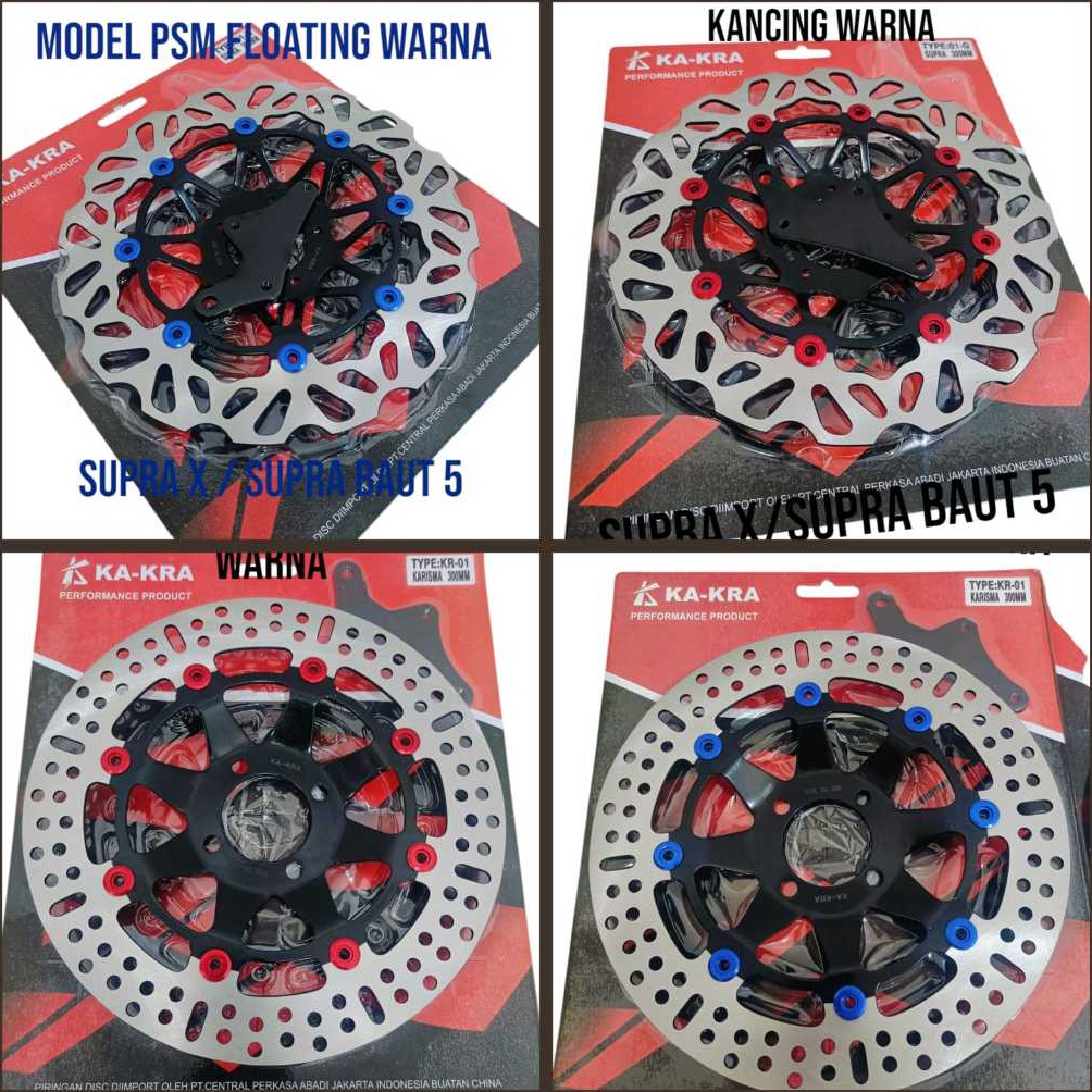 KODE K68J Disc Brake MODEL PSM KTC Piringan Cakram Depan 3mm Lubang 4 Dan Lobang 5 Plus Breket Khari