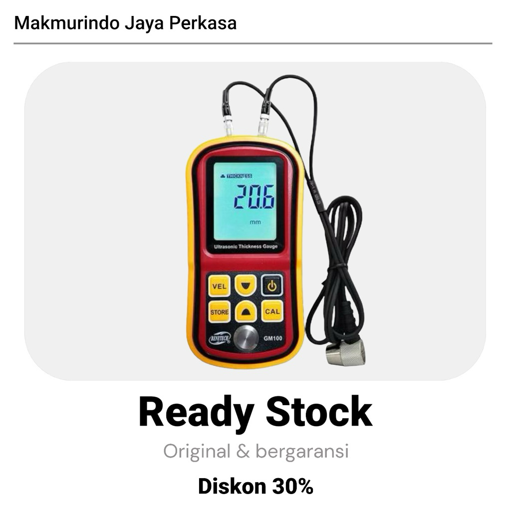 Ultrasonic Thickness Gauge GM100 BENETECH Tester GM-100 GM 100 Meter
