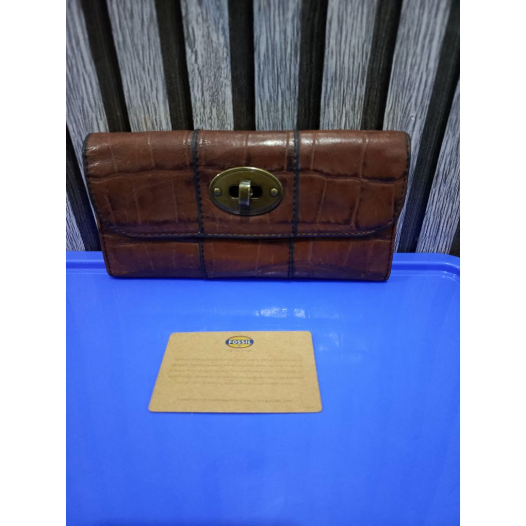 Dompet VRV croco long wallet