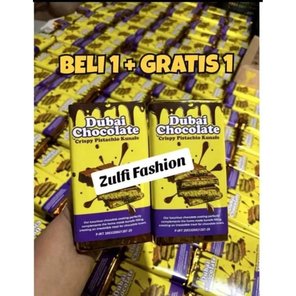 

BELI 1 + GRATIS 1 Coklat Dubai Original PISTACHI KUNAFE Coklat Viral Lembut Leleh dimulut