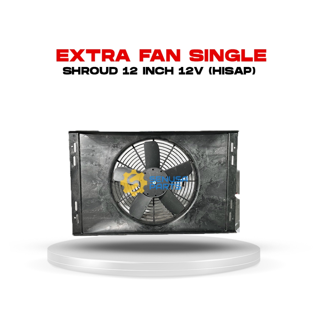 EXTRA FAN Extra Fan Shroud 12 Inch 12V