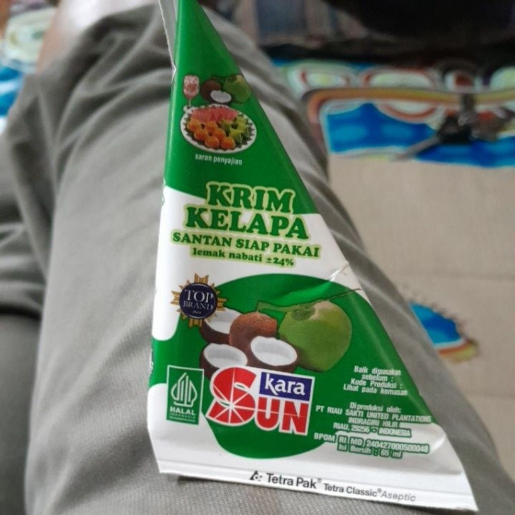 

sunkara santan kelapa 1pcs 65ml