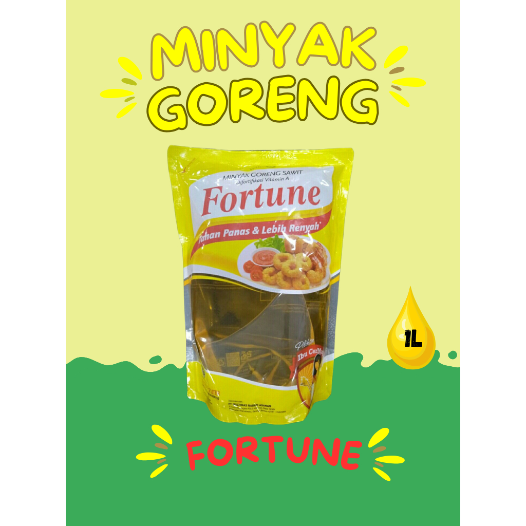 

FORTUNE REFFIL 1 LITER MINYAK GORENG FORTUNE 1 LITER / Minyak Goreng Fortune 1 Liter