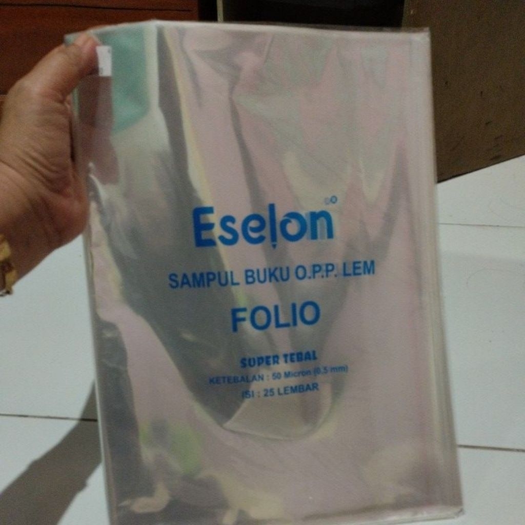 

sampul plastik eselon ukuran folio 1pk 25lembar
