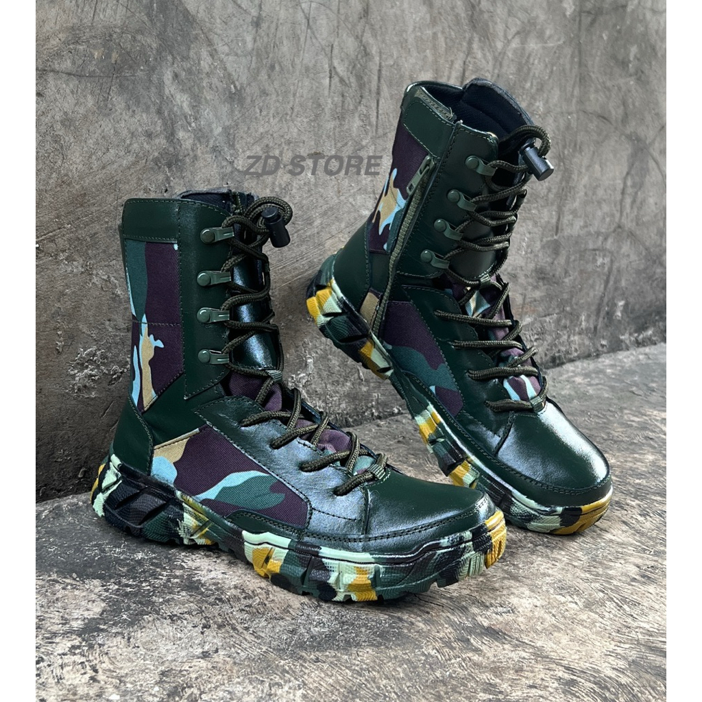 Sepatu Loreng Brimob Produksi/Sepatu PDL TACTICAL LORENG BRIMOB