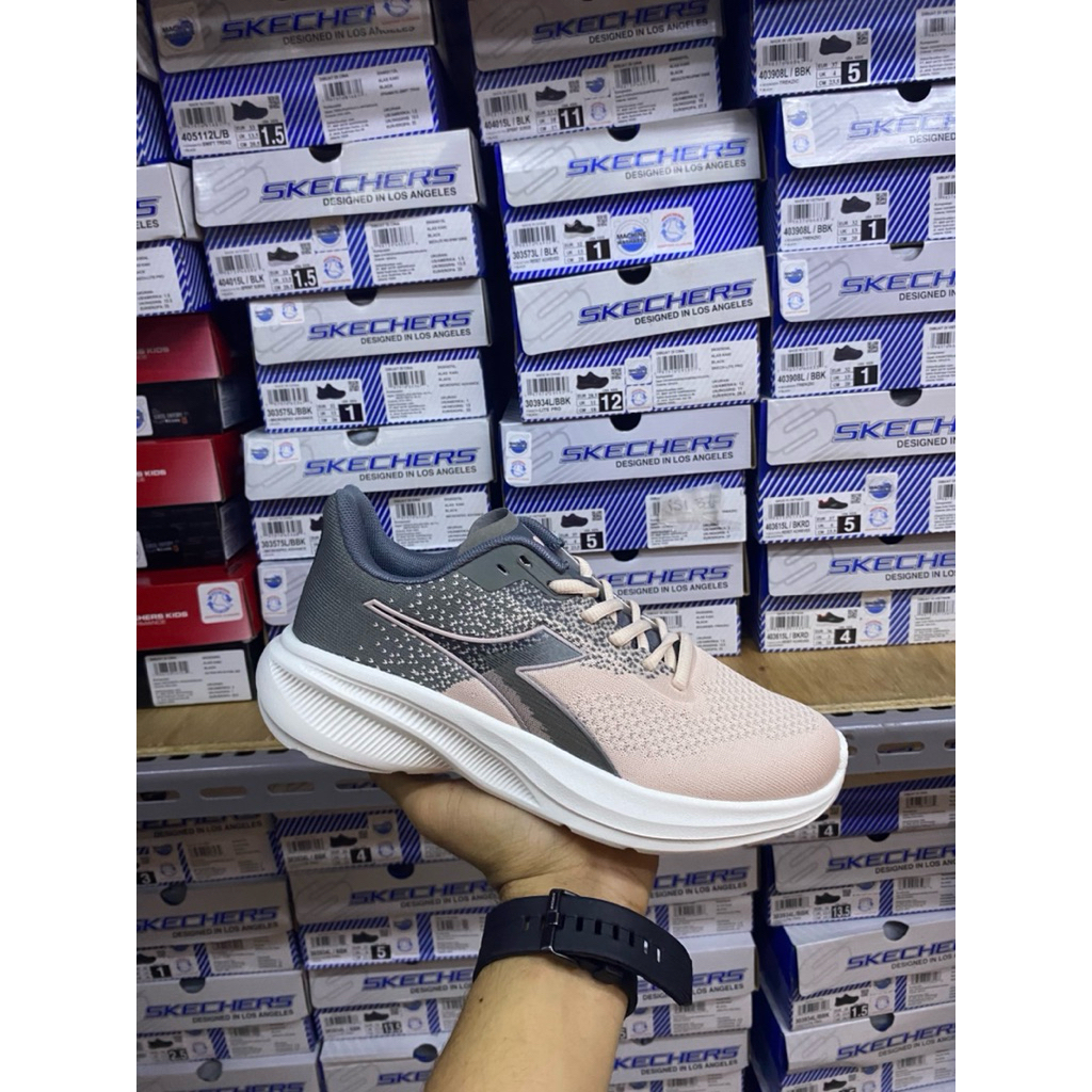 Sepatu Diadora original wanita / Diadora Noja womens running shoes -grey pink