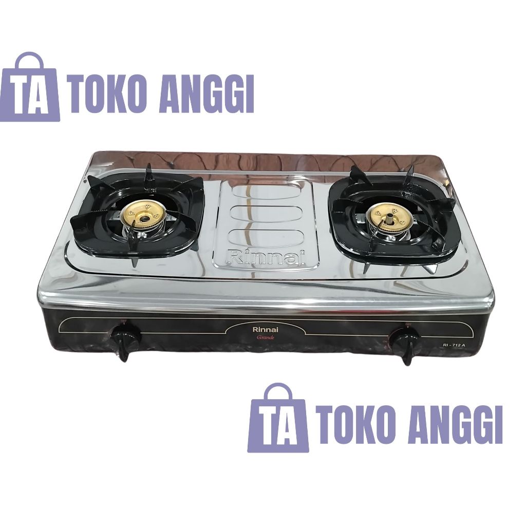 KOMPOR RINNAI DUA TUNGKU GRANDE (JUMBO) RI-712A
