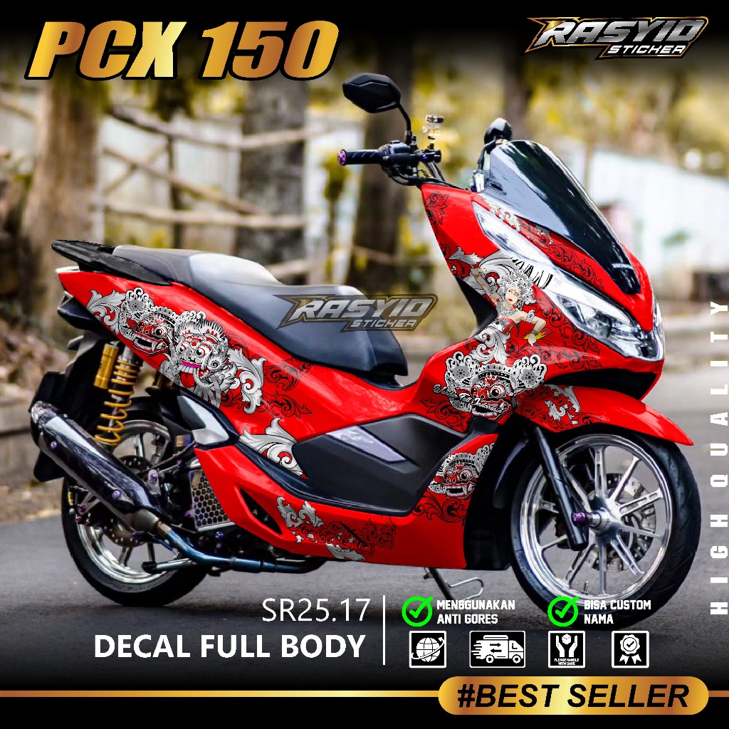 COD Sticker Decal Full Body Honda PCX 150 Tahun 2017 2018 2019 2020 Sticker Full Body PCX 150 Wonder