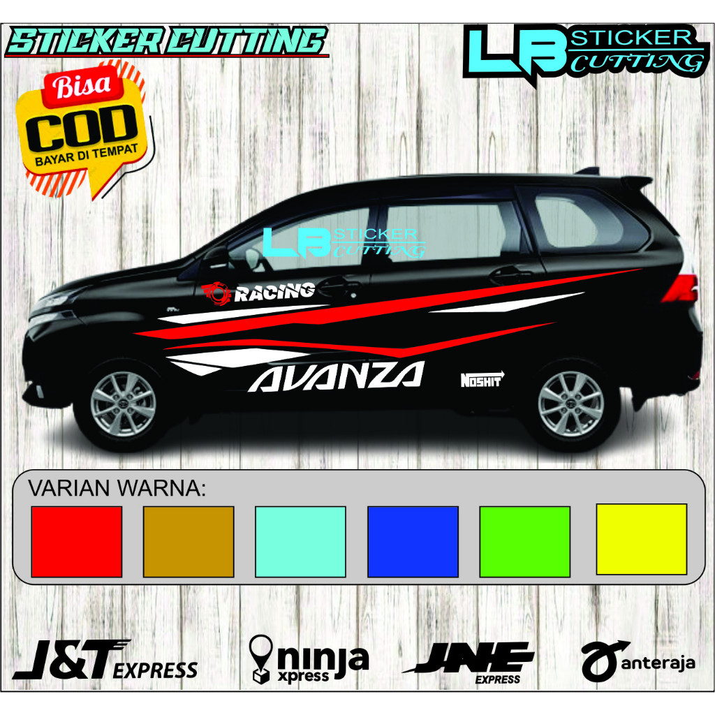 Cutting Stiker Mobil Avanza Veloz Stiker Mobil Toyota Avanza Veloz Terbaru