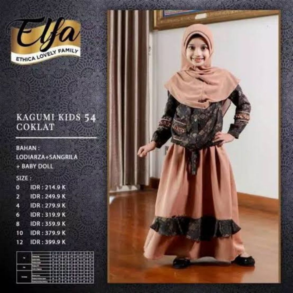 ETHICA KAGUMI KIDS 54 GAMIS ANAK