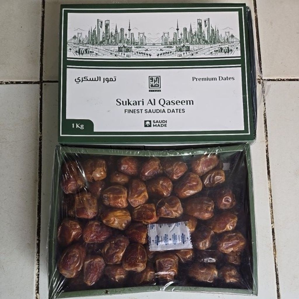 

Kurma Sukari Al Qaseem Premium Dates Kemasan 1 kg