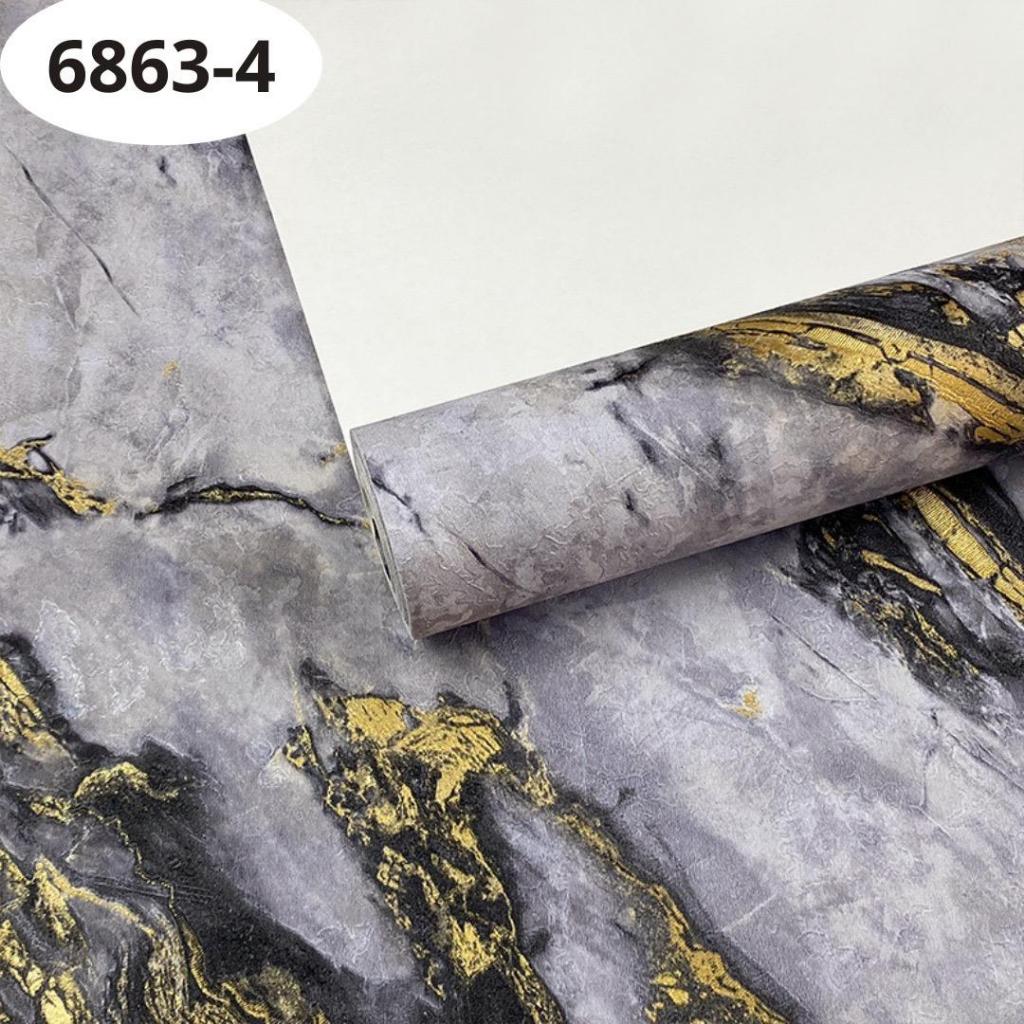 WALLPAPER DINDING MOTIF GRANIT HITAM GOLD/WALLPAPER STIKER DINDING LANGSUNG TEMPEL WATERPROOF