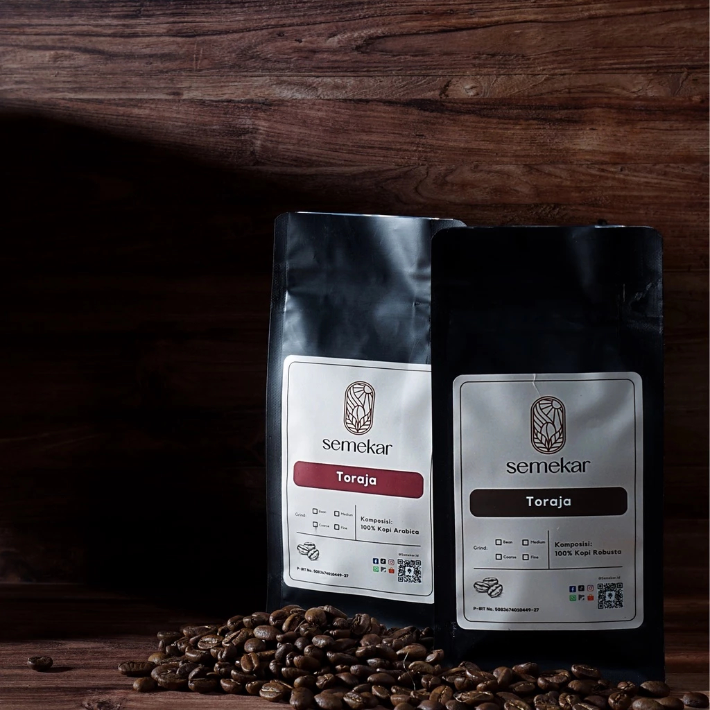 

Semekar Coffee - Kopi Arabica Tana Toraja Specialty Roasted Beans 100 gram 200 gram 500 gram 1000 gram