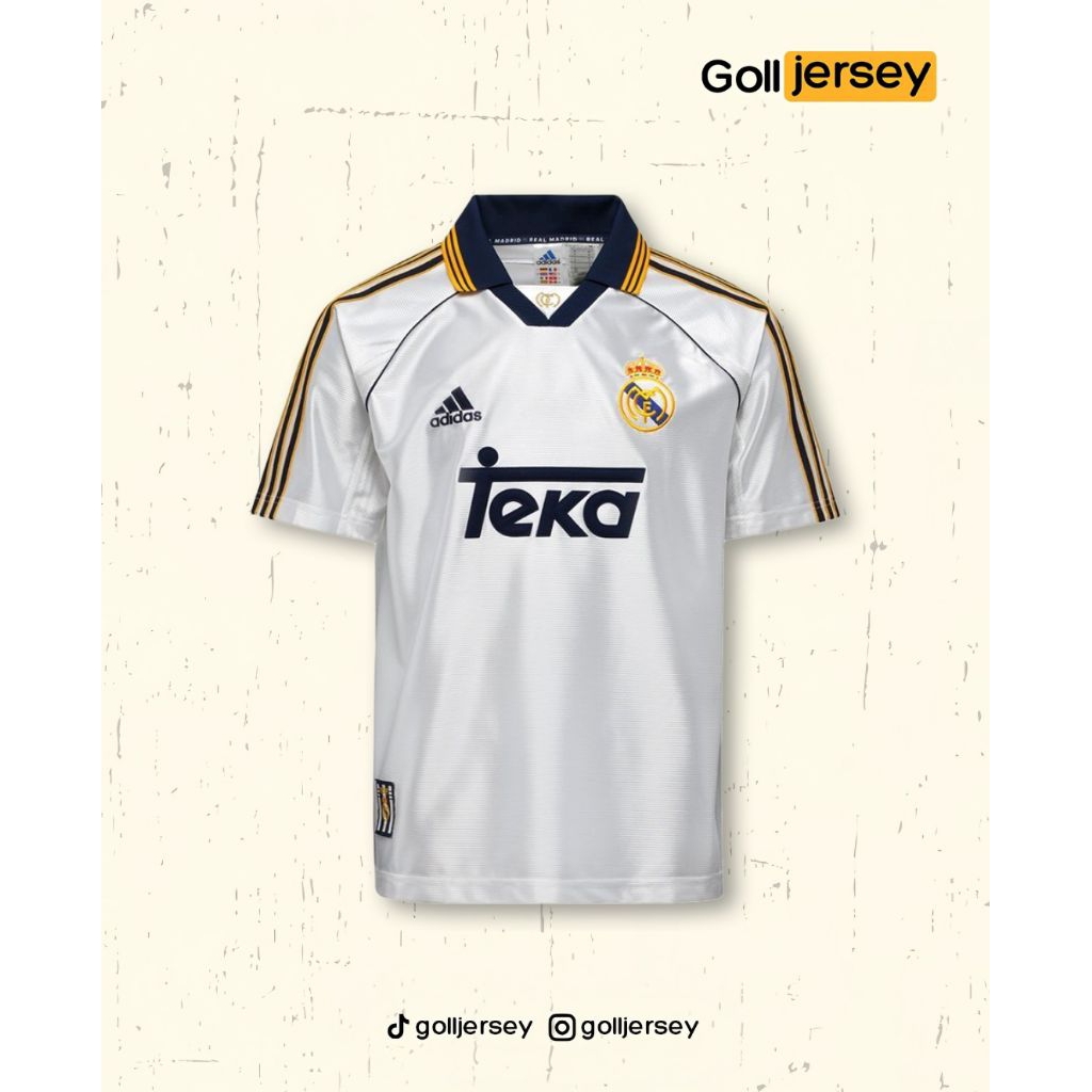 Jersey bola vintage Real Madrid season 1998/1999
