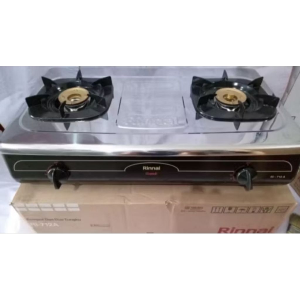Kompor rinnai 712 A / kompor gas 2 tungku rinnai