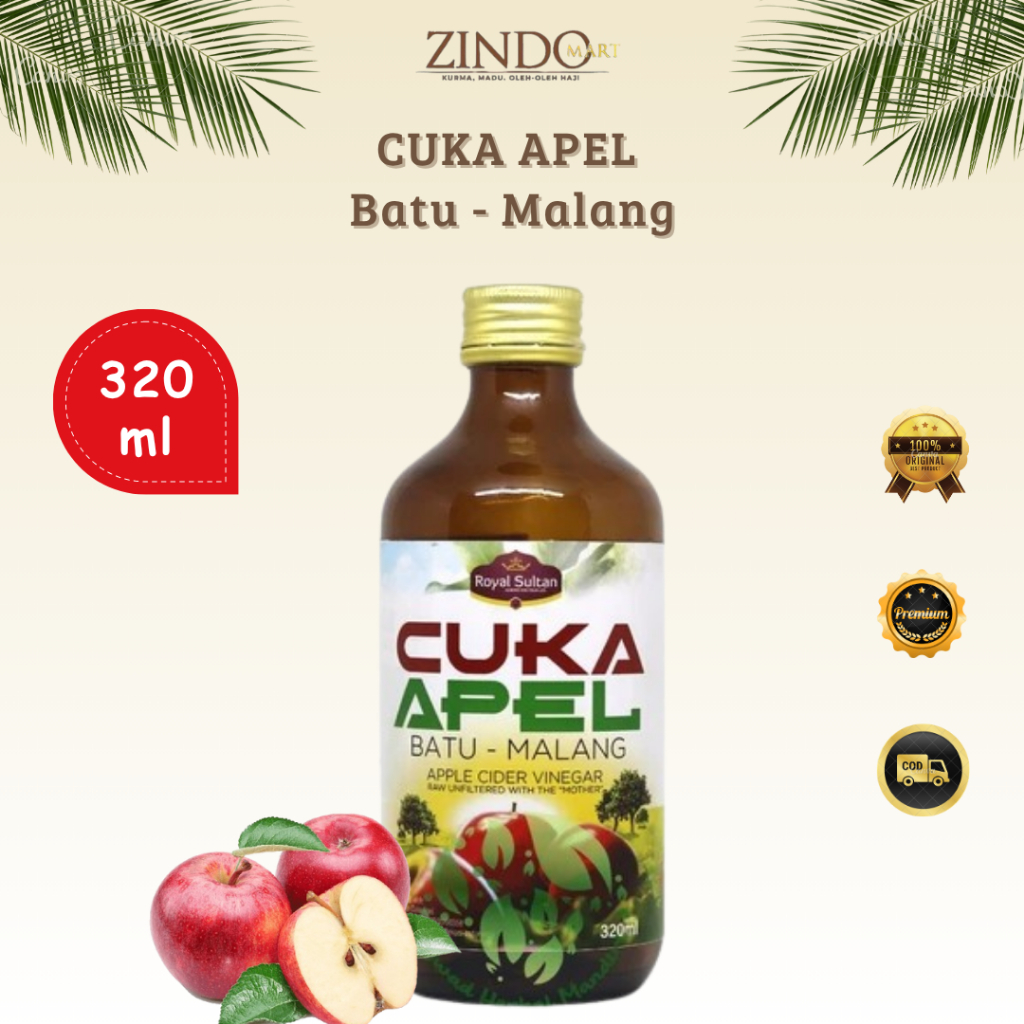 

CUKA APEL ROYAL SULTAN 320ML BATU-MALANG APPLE CIDER WITH THE MOTHER
