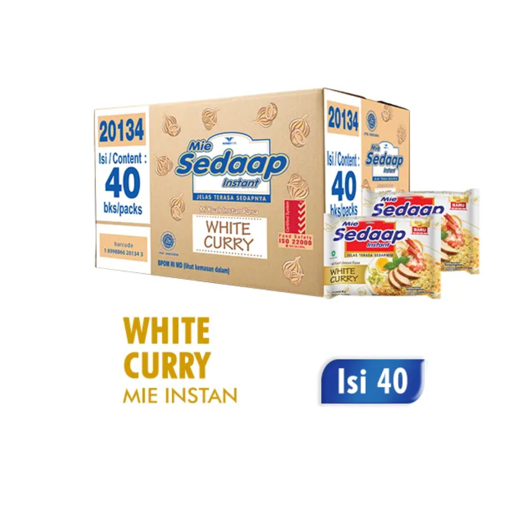 

Sedaap Mi Instan White Curry 81g – Rasa Kari Putih Lezat