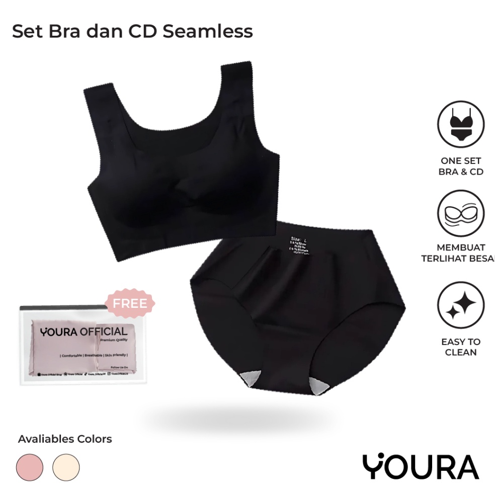 KODE W99L YOURA  Set Bra Dan CD Seamless  Set Olahraga Push Up Bra Full Cup  Set Pakaian Dalam Wanit