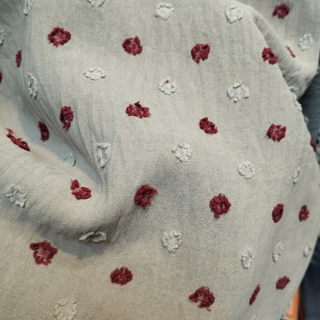 bahan kain airflwo DOT premium/kain crinkle uragiri garmen/kain airflwo two tone