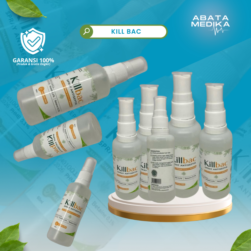 Perawatan luka / Killbac spray / Killbac /phmb / KillBac 60 ml / Pencuci luka