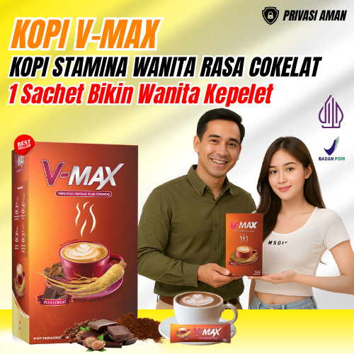 

Kopi V-Max Original - Minuman Serbuk Kopi Rasa Cokelat Perasan Stamina Wanita Alami - Kopi V Max Ekstra Rasa Cokelat BPOM Halal