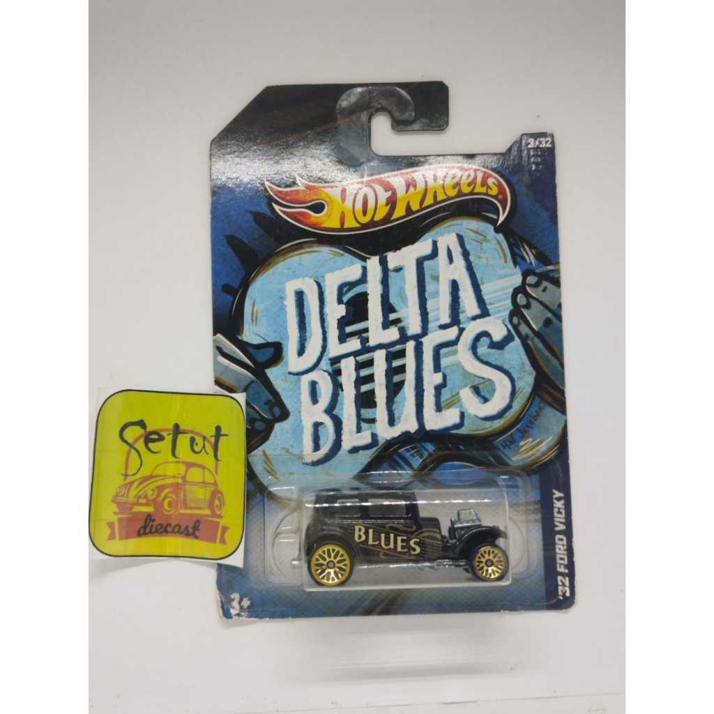 HOT WHEELS HOTWHEELS JUKE BOX DELTA BLUES 32 FORD VICKY HITAM BLACK RARE