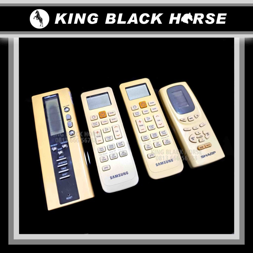 Remote AC Original Bekas (Paketan 4 Langsung) - Remote AC Samsung Bekas - Remote AC Sharp Bekas - Re