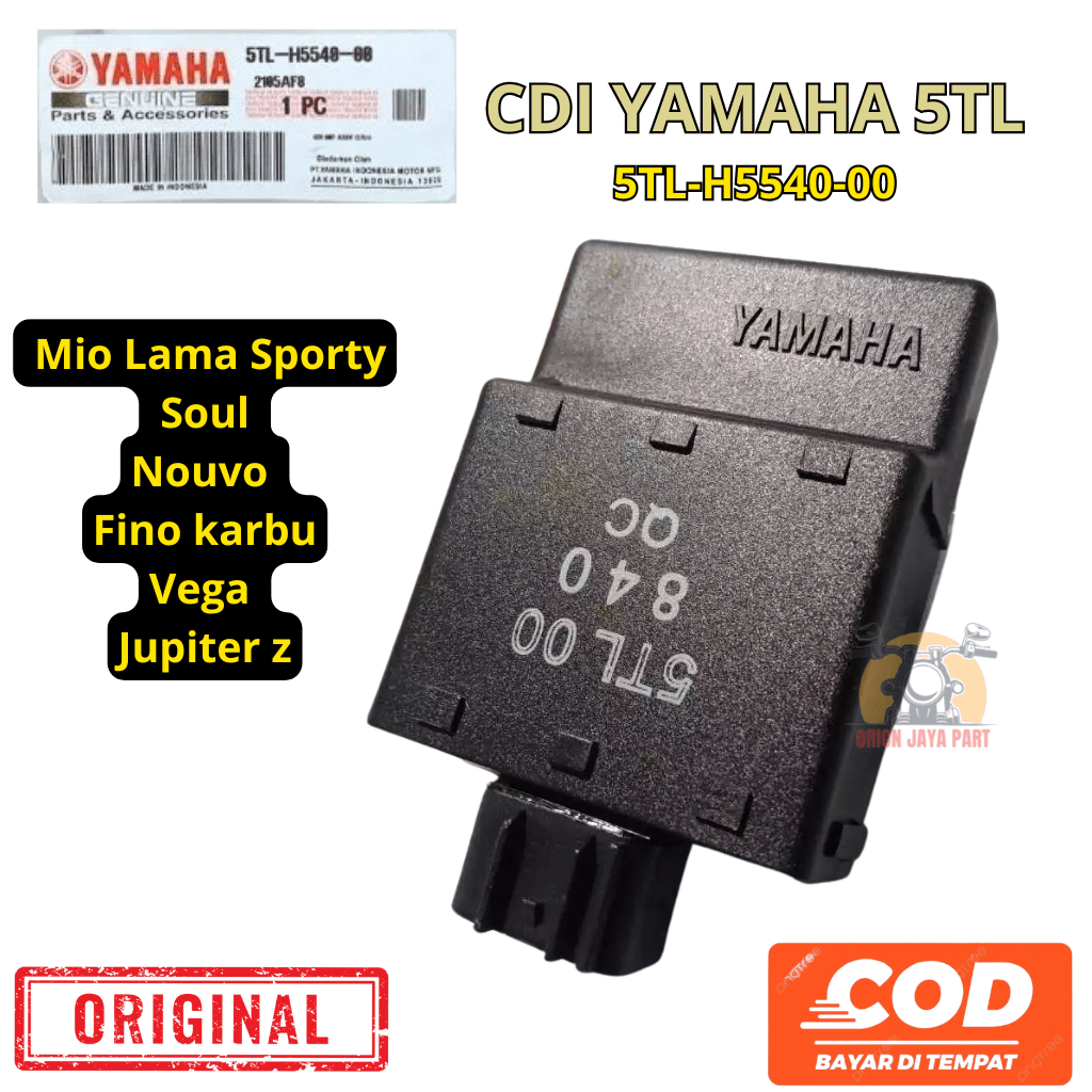 5TL-H5540-00 CDI 5TL ORIGINAL YAMAHA MIO SPORTY LAMA MIO SOUL NOUVO FINO VEGA JUPITER Z KARBU KUALIT