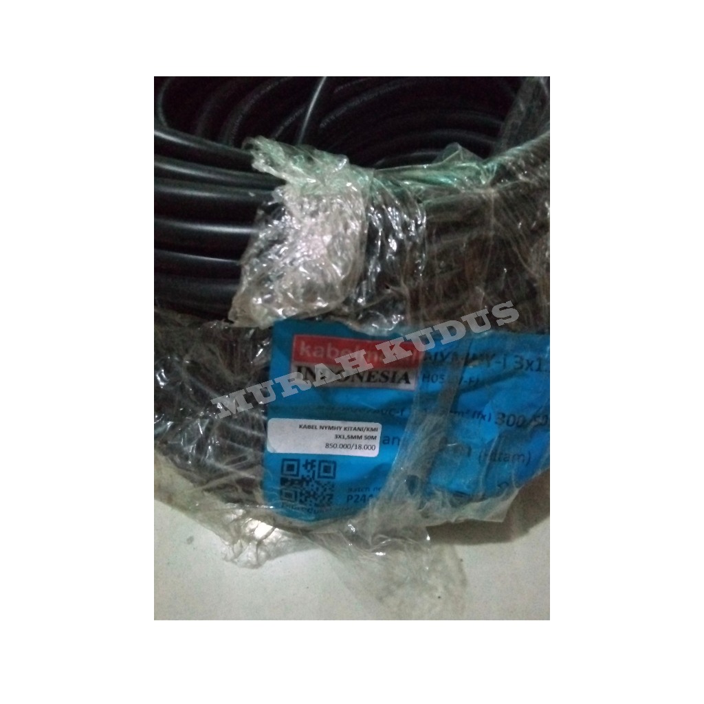 KABEL NYMHY KITANI/KMI 3X1,5MM (ECER /1METER) HITAM