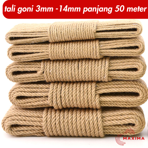 

TALI GONI/ TALI RAMI 50 METERAN (1 roll) 3mm -14mm TERMURAH | Tali Rami | Tali Souvenir | Tali Undangan | Tali Garukan Kucing
