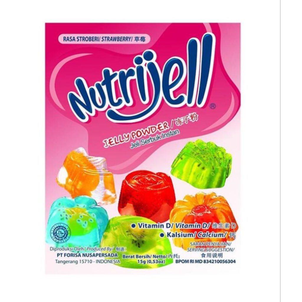 

NUTRIJELL STROBERI / STRAWBERRY 15gr