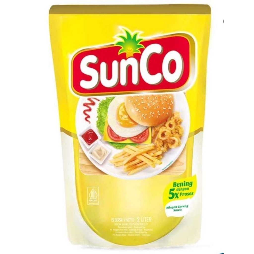 

Minyak Goreng Sunco 2 liter 1 dus isi 6 pouch