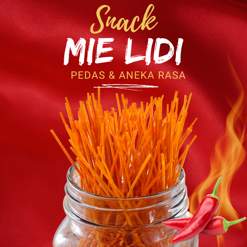 

Mie Lidi Pedas 1Kg Viral Morang Moreng / Cemilan Mi Lidi Lidian Aneka Rasa Kiloan