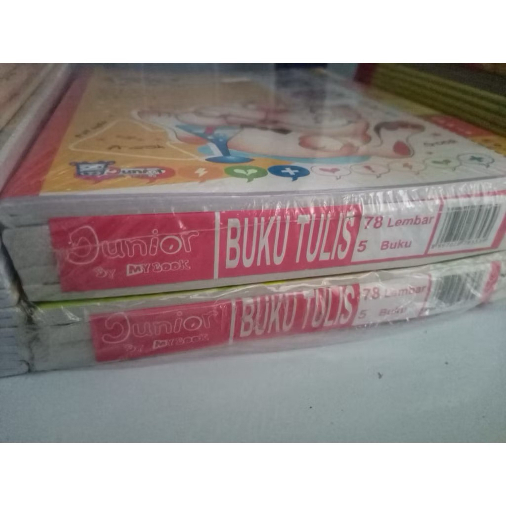 

BUKU TULIS PENDEK KUALITAS MURAH MEREK JUNIOR BY MYBOOK ISI 78 LEMBAR (1 PACK ISI 5 BUKU)