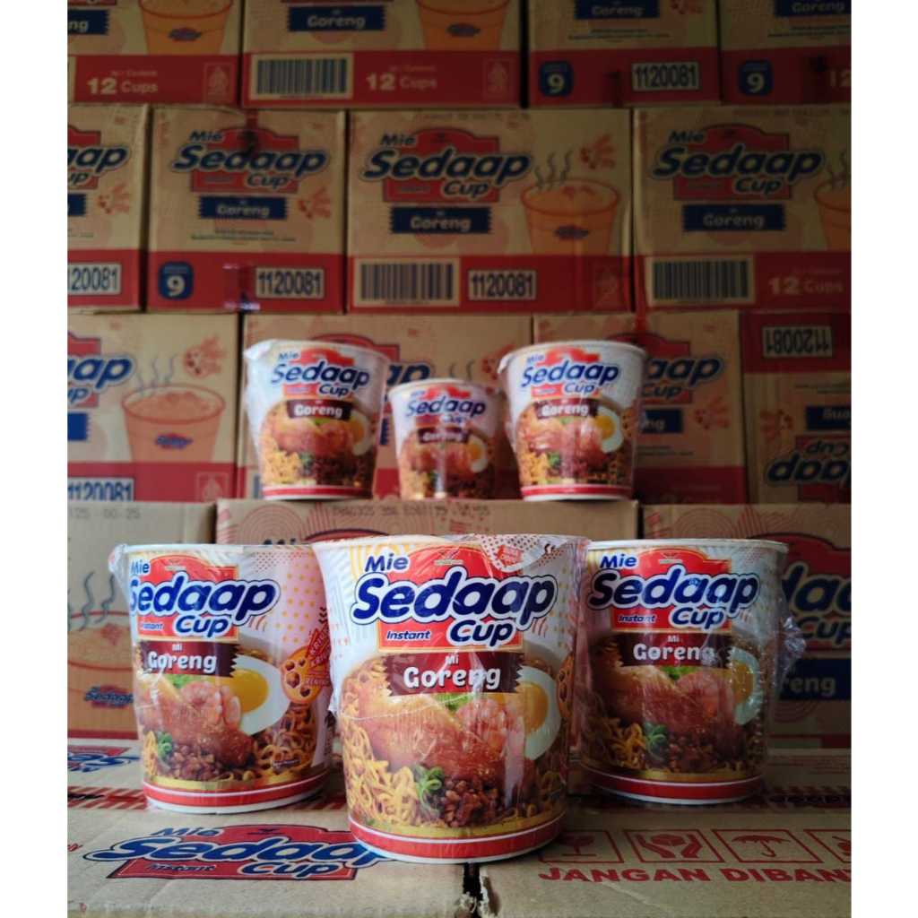 

Mie Sedaap Cup Goreng - Mi Instan Cup Isi 12 pcs/Dus | Mie Sedaap Rasa Enak & Praktis