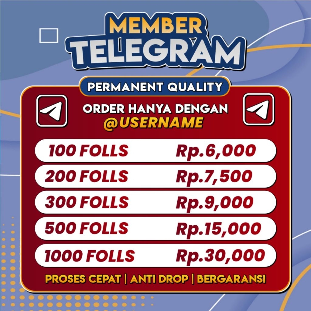 (PROMO) MEMBER TELEGRAM REAL PROFILE AKTIF ANTI DROP PERMANENT BERGARANSI