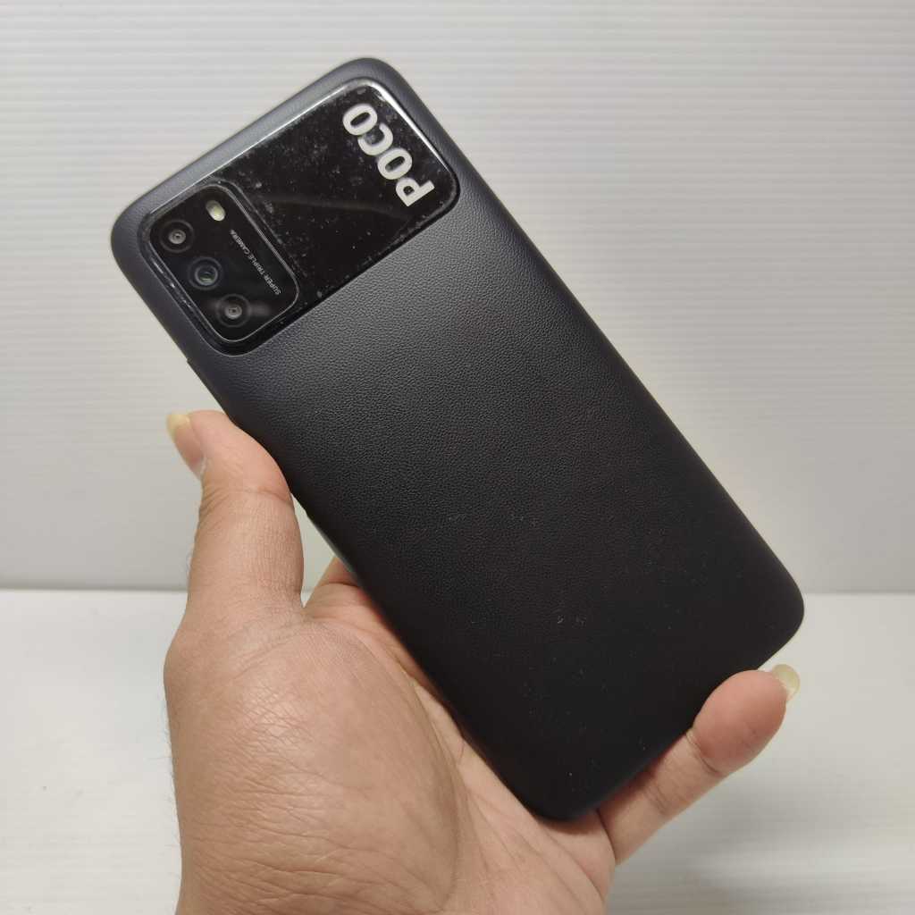 TERMURAH XIAOMI POCO M3 6/128 BLACK SIAP PAKAI NO KENDALA