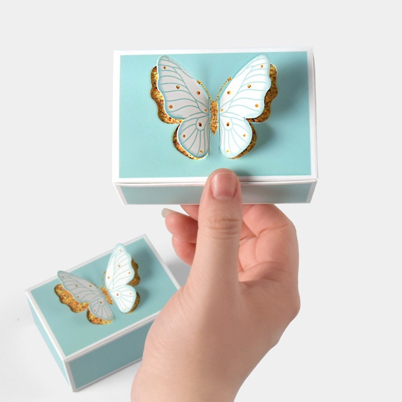 

Satuan - Box Tiffany butterfly souvenir valentine / gift box biru kupu-kupu permen candy wedding