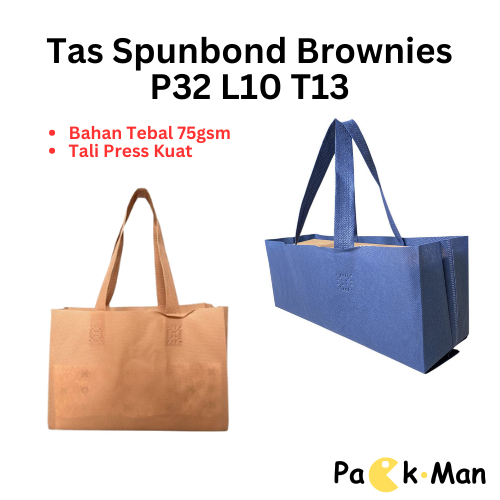 

Tas Goodie Bag Spunbond Brownies 32x10 | Tas Spunbond Custom, Tas Hajatan, Goodie Bag Hampers