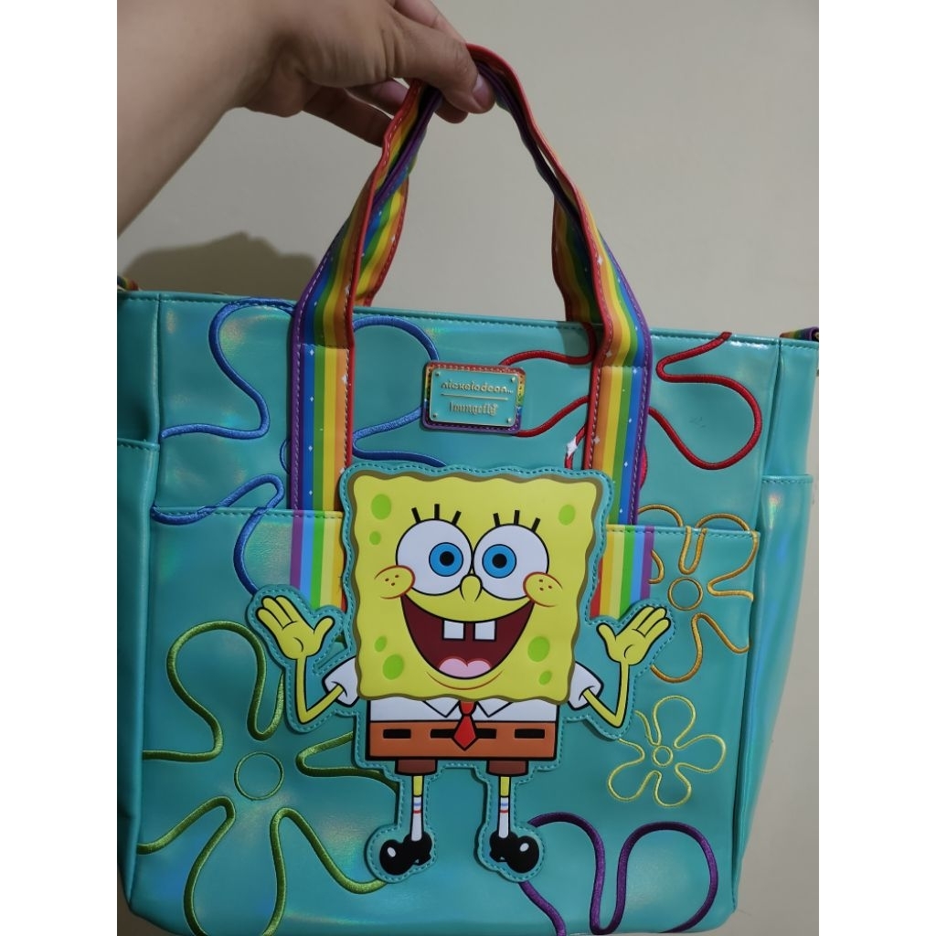 LOUNGEFLY NICKELODEON Spongebob Squarepants Crossbody Bag (Preloved)