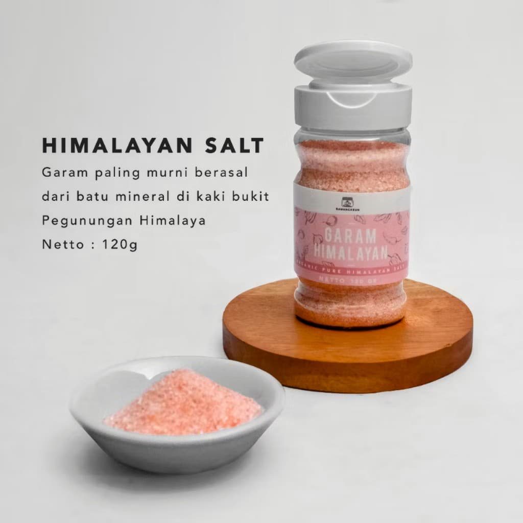 

Garam Himalayan Organik 120gr BAWANGKEUN BUMBU Organic Pink Himalayan Salt