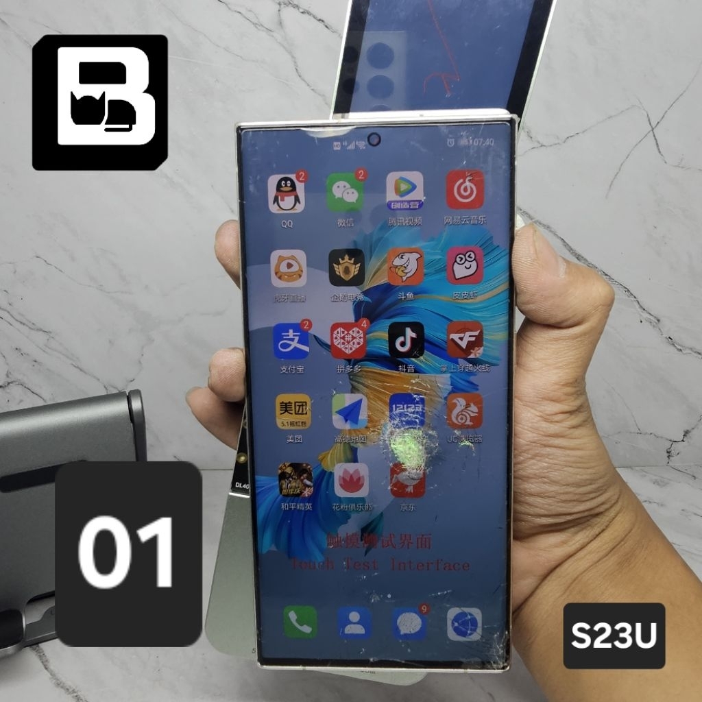 LCD Samsung S23 Ultra Original Copotan