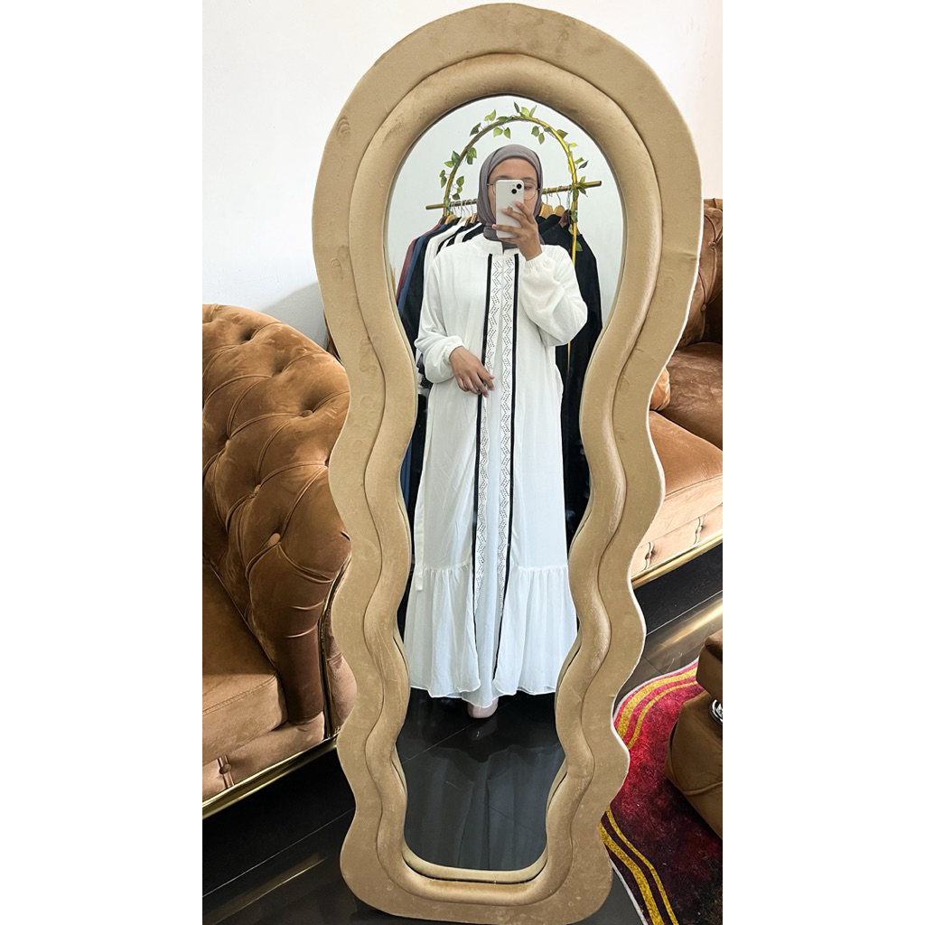 Abaya Kirana putih bw Ceruty babydoll | Abaya haji / Umroh